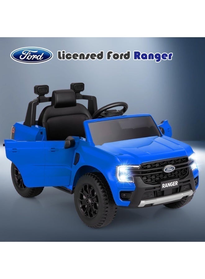 Ford Ranger Ride on Pickup 12V RC & Manual Drive – Blue - Image 4